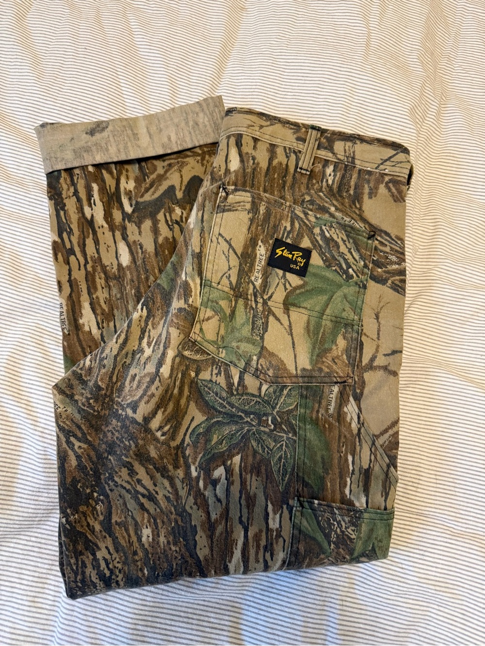 Stan Ray Men's Camo Cargo Pants - Green/Brown